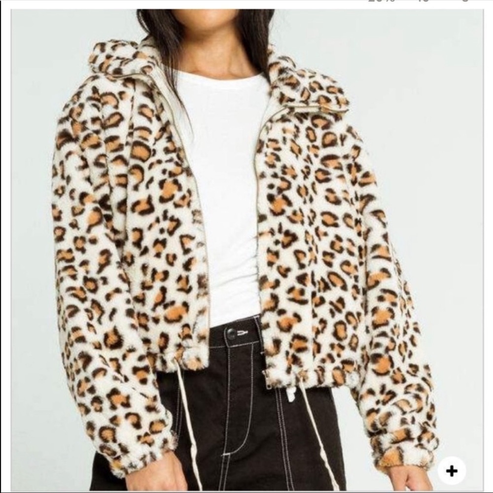 Victoria's Secret Pink Know One Cares Leopard Print Jacket